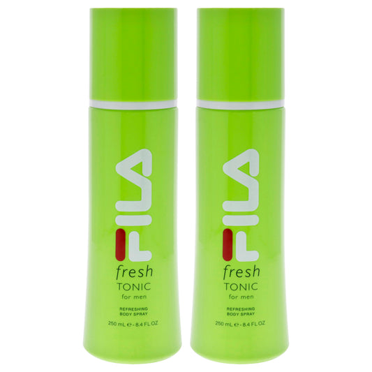 Fila Fresh Green by Fila for Men - 8.4 oz Body Spray - Pack of 2