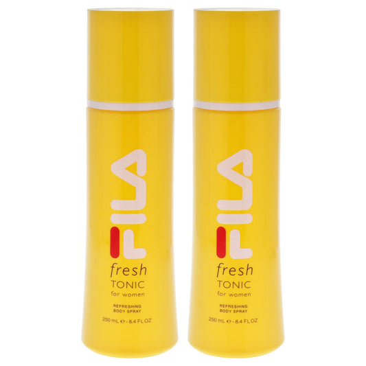 Fila Fresh Yellow by Fila for Women - 8.4 oz Body Spray - Pack of 2