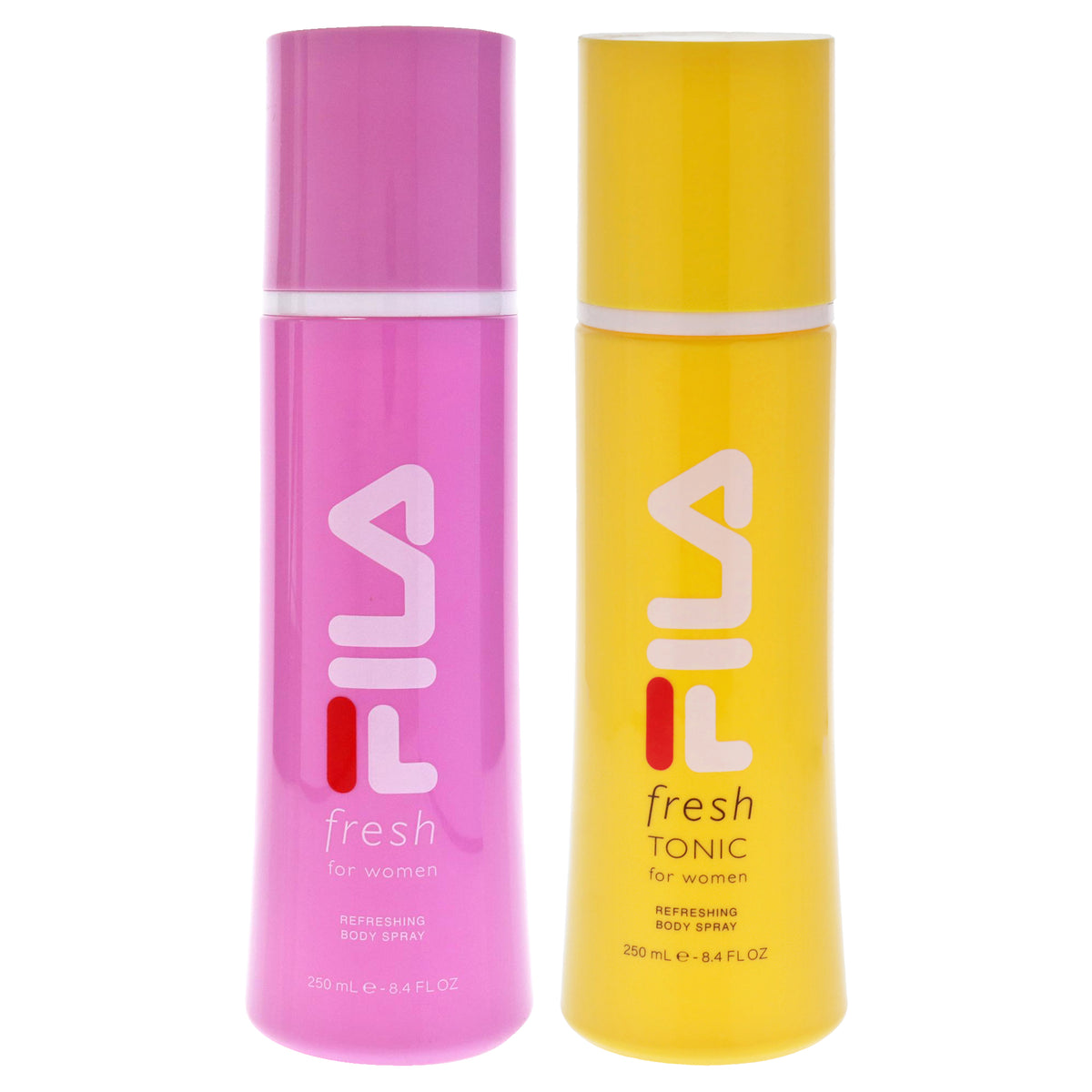 Fila Fresh Kit by Fila for Women - 2 Pc Kit 8.4oz Fila Fresh Yellow Body Spray, 8.4oz Fila Fresh Body Spray