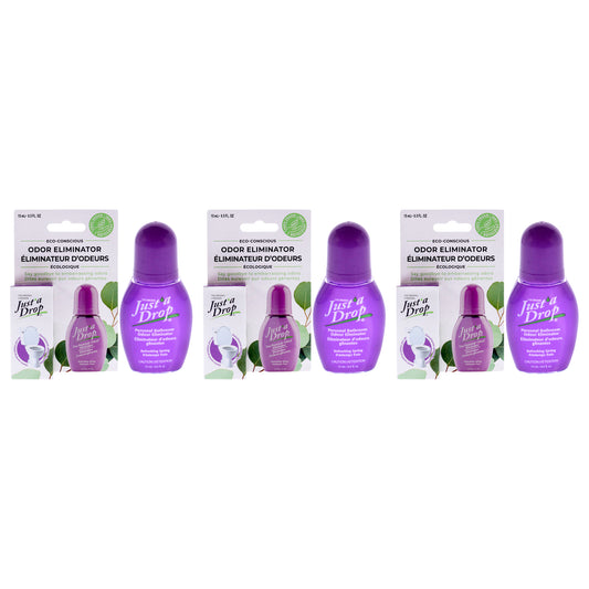 Just a Drop Odor Eliminator - Refreshing Spring by Prelam for Unisex - 0.5 oz Drops - Pack of 3
