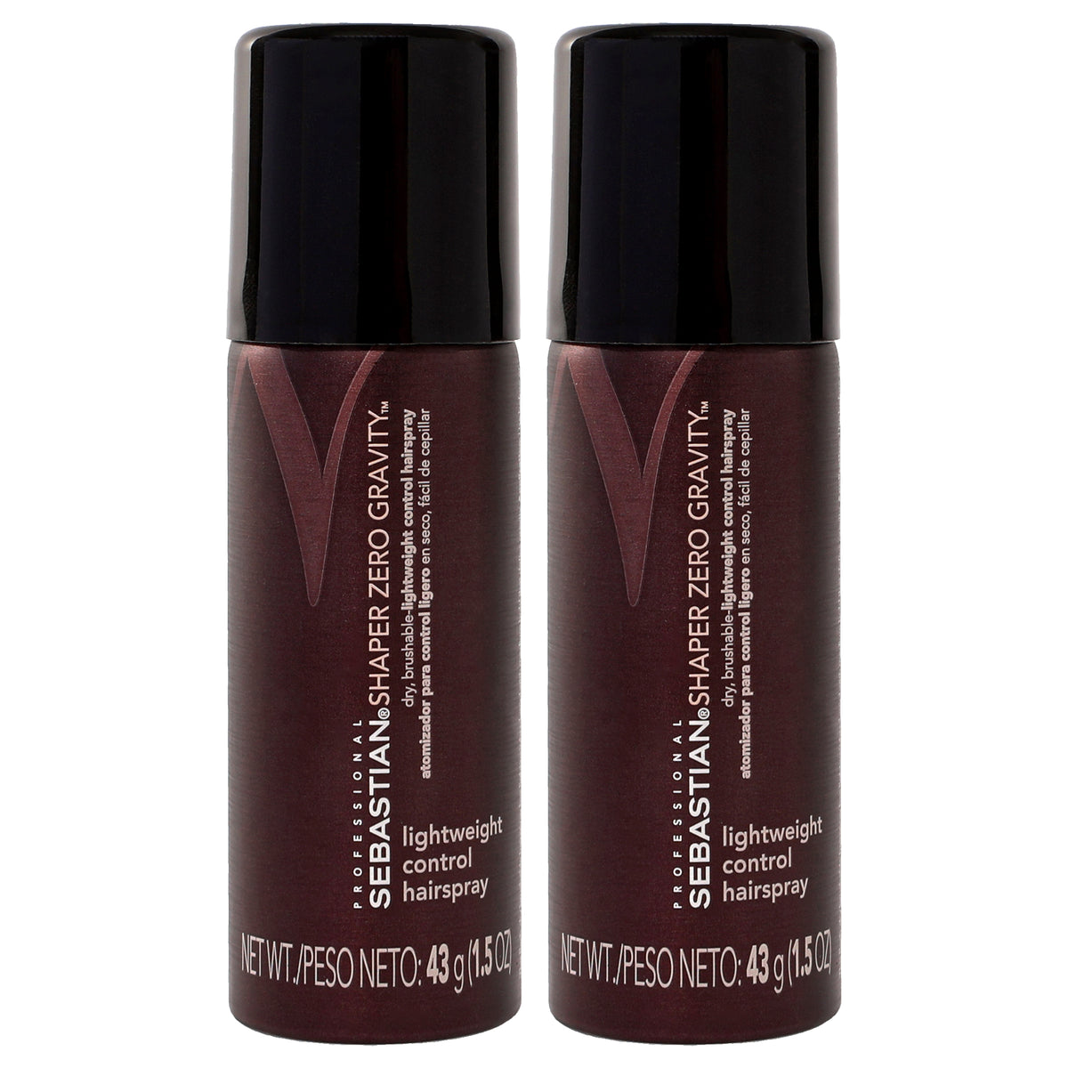 Shaper Zero Gravity Hairspray by Sebastian for Unisex - 1.5 oz Hair Spray - Pack of 2