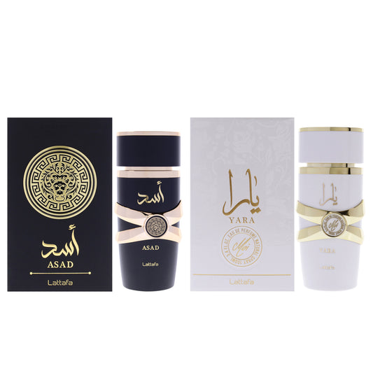 Lattafa Kit 2 Pc Kit 3.4oz Yara Moi EDP Spray