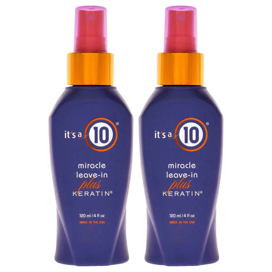 Miracle Leave In Plus Keratin - Pack of 2 4 oz Hair Spray
