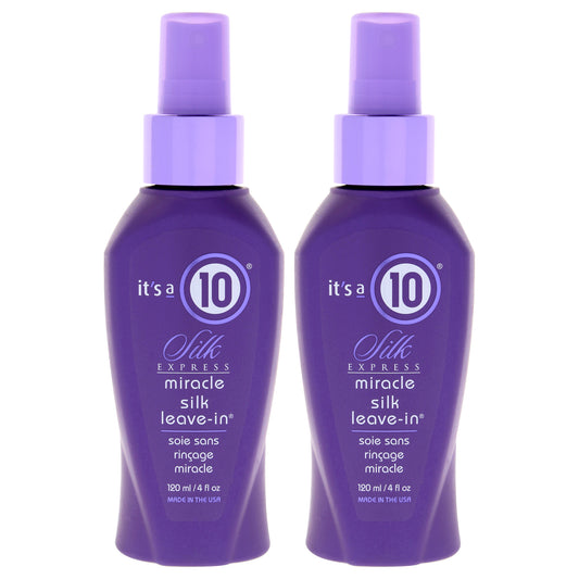 Silk Express Miracle Silk Leave-In - Pack of 2 4 oz Conditioner