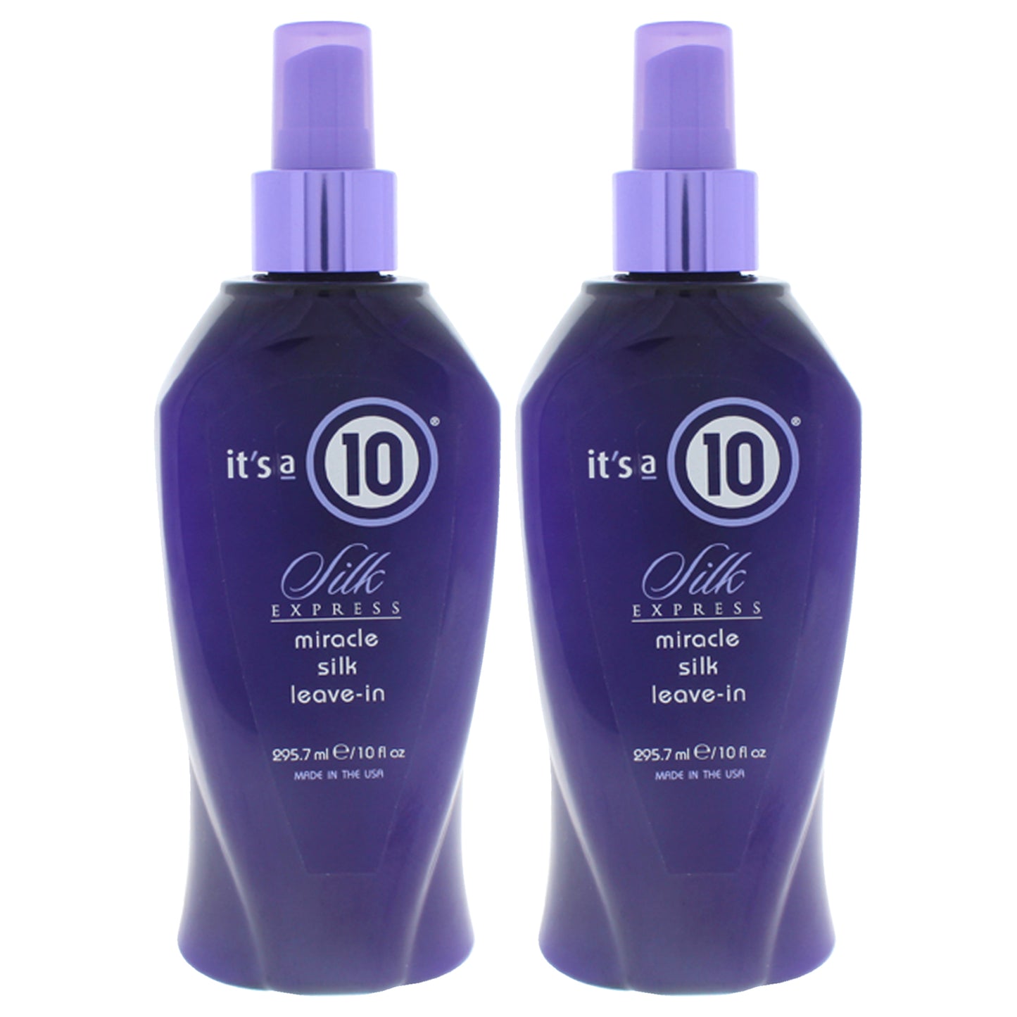 Silk Express Miracle Silk Leave-In by Its A 10 for Unisex - 10 oz Conditioner - Pack of 2