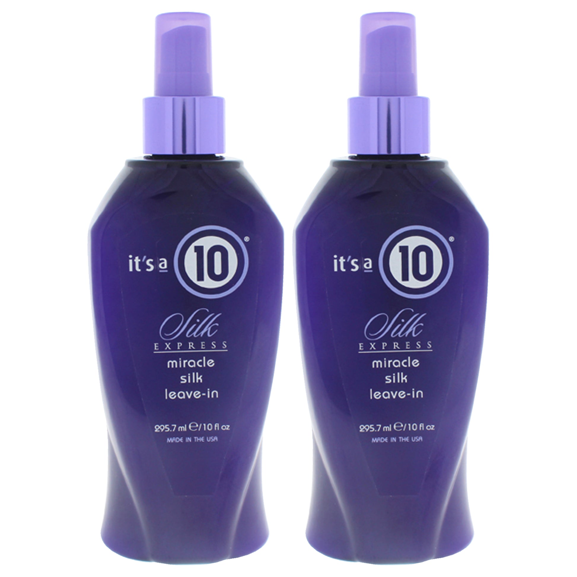 Silk Express Miracle Silk Leave-In by Its A 10 for Unisex - 10 oz Conditioner - Pack of 2