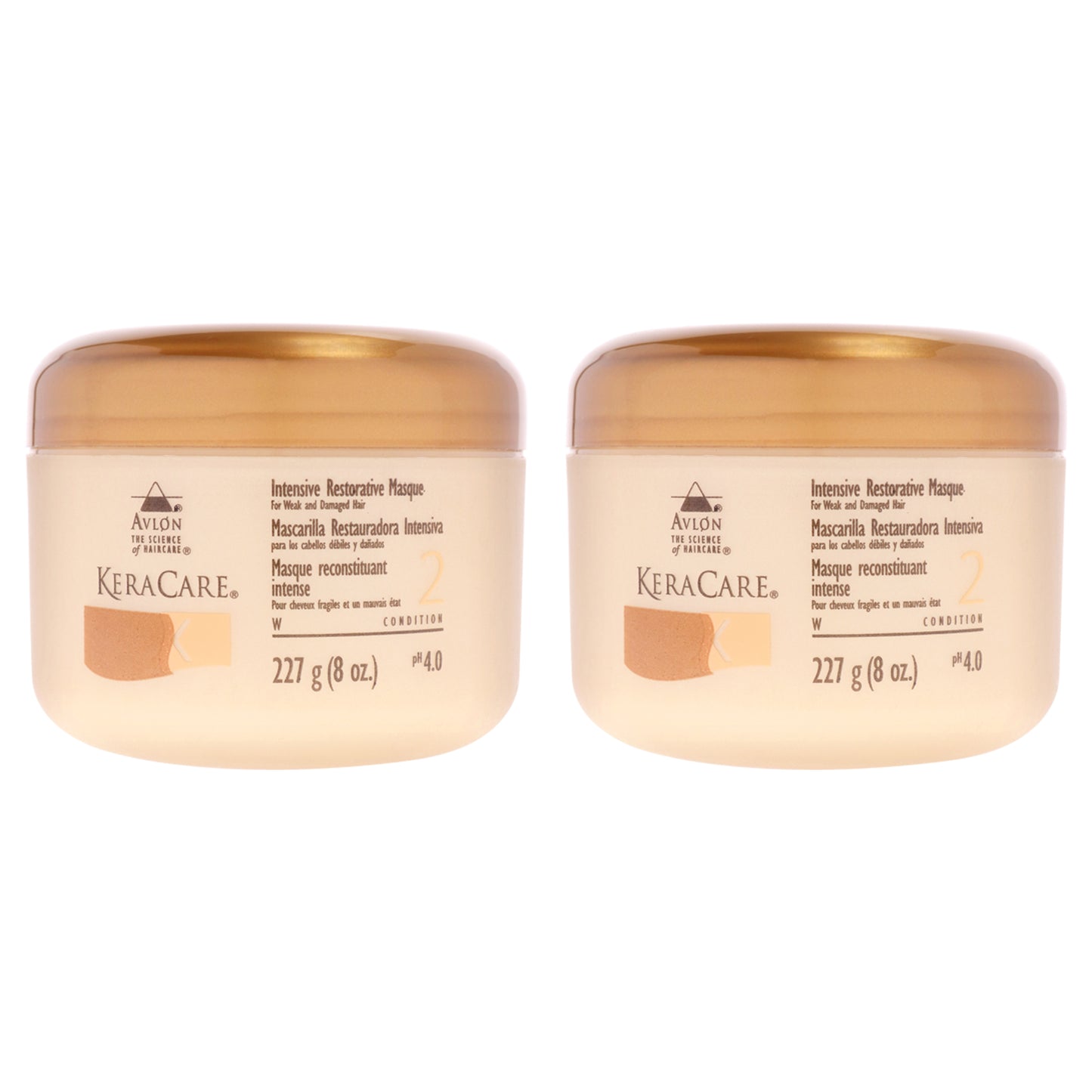 KeraCare Intensive Restorative Masque  - Pack of 2 8 oz Masque