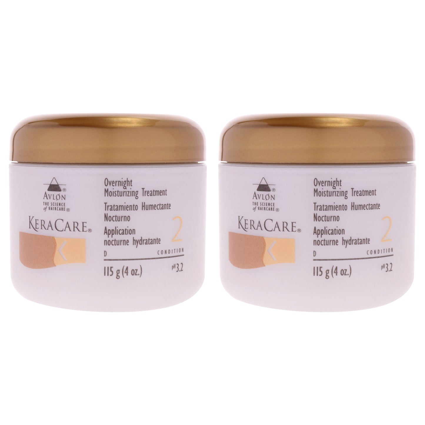 KeraCare Overnight Moisturizing Treatment  - Pack of 2 4 oz Treatment