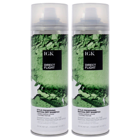 Direct Flight Matcha Dry Shampoo - Pack of 2 6.3 oz Dry Shampoo