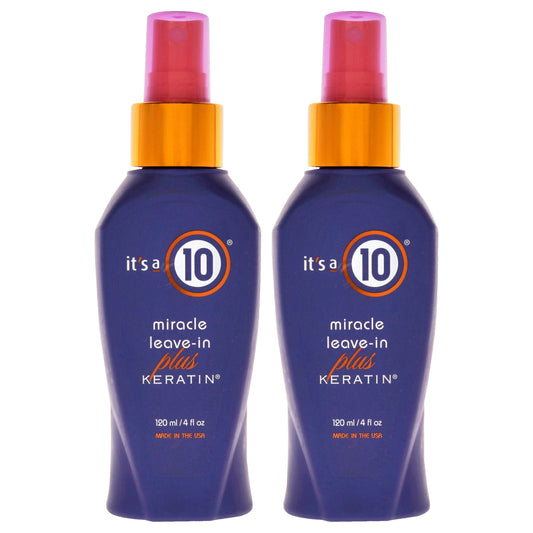 Miracle Leave In Plus Keratin - Pack of 2 4 oz Hair Spray