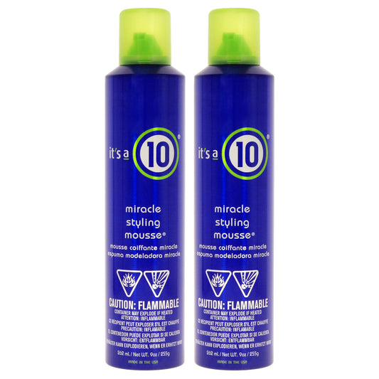 Miracle Styling Mousse - Pack of 2 9 oz Mousse