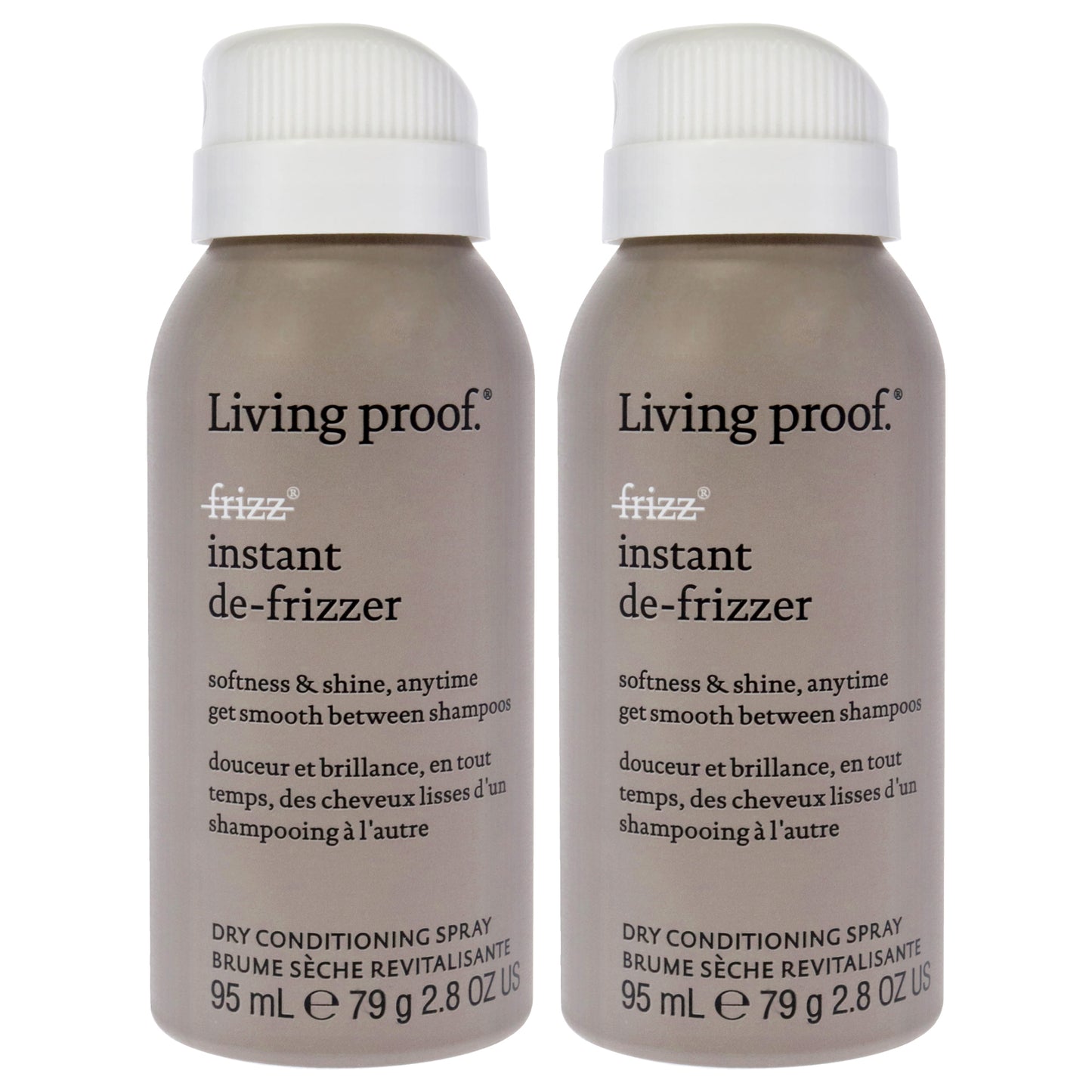 No-Frizz Instant De-Frizzer Dry Conditioning Spray - Pack of 2 2.8 oz Conditioner