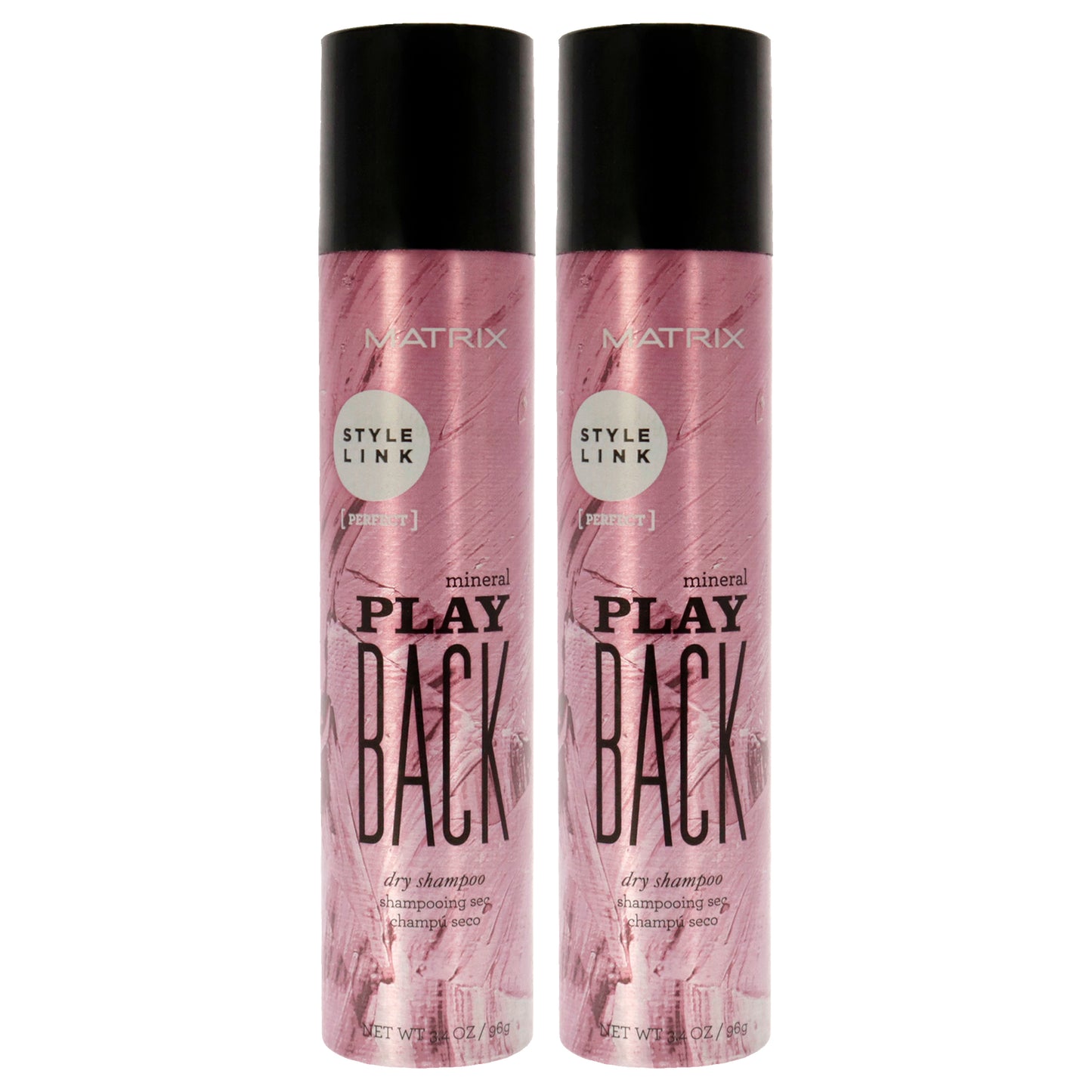 Style Link Mineral Play Back Dry Shampoo - Pack of 2 3.4 oz Dry Shampoo