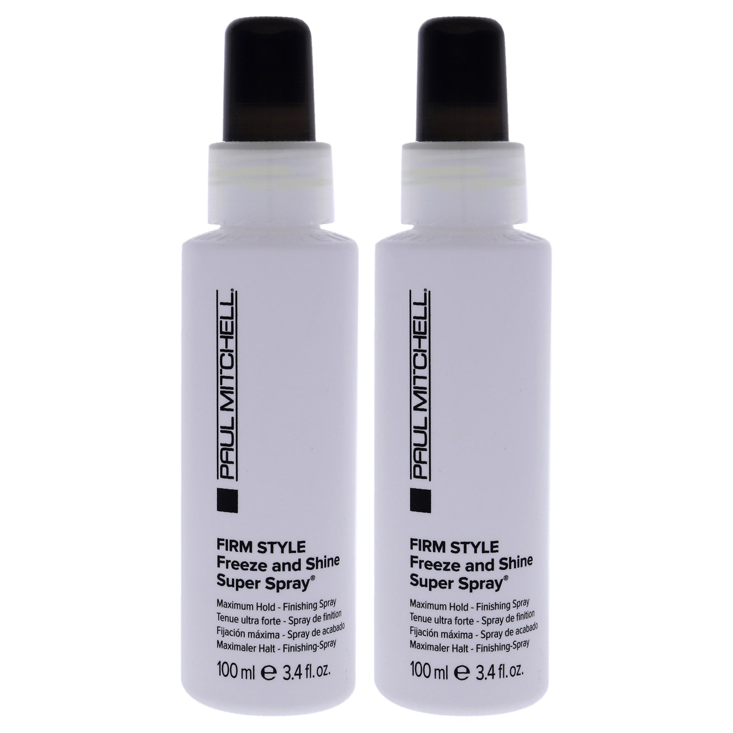 Firm Style Freeze and Shine Super Spray by Paul Mitchell for Unisex - 3.4 oz Hair Spray - Pack of 2