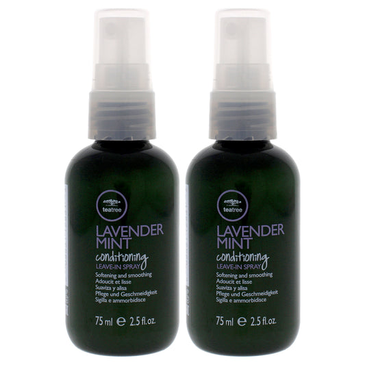 Tea Tree Conditioning Leave-In Spray - Lavender Mint by Paul Mitchell for Unisex - 2.5 oz Hair Spray - Pack of 2