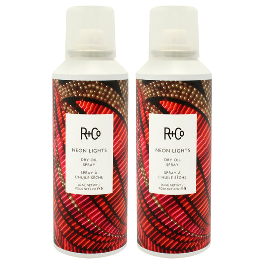 Neon Lights Dry Oil Spray - Pack of 2 4 oz Hair Spray