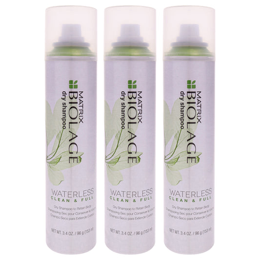 Biolage Waterless Clean Full Dry Shampoo - Pack of 3 3.4 oz Hair Spray