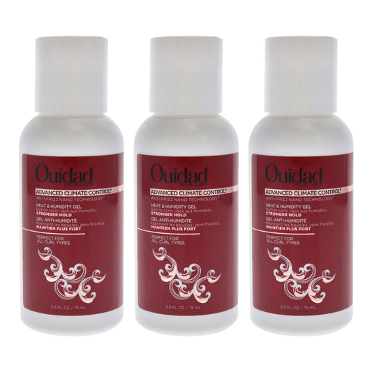 Advanced Climate Control Heat and Humidity Gel - Stronger Hold - Pack of 3 2.5 oz Gel