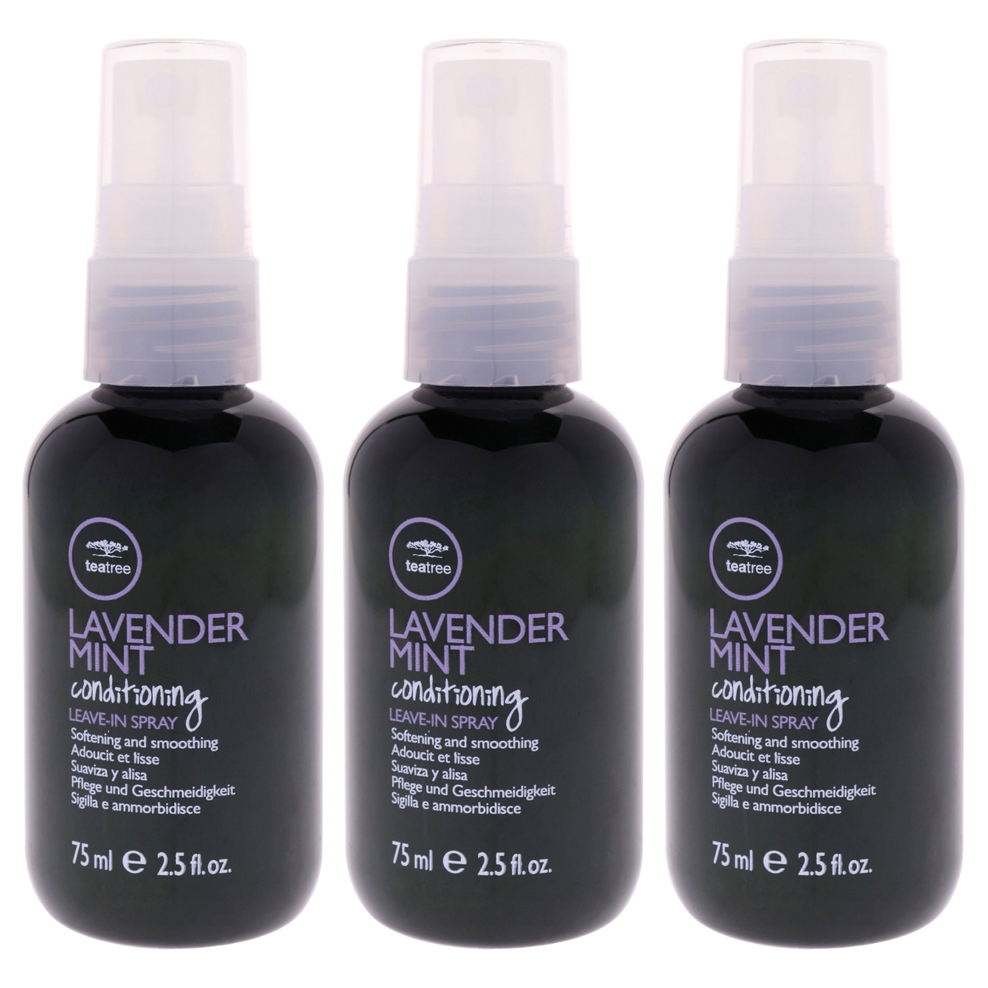 Tea Tree Conditioning Leave-In Spray - Lavender Mint by Paul Mitchell for Unisex - 2.5 oz Hair Spray - Pack of 3