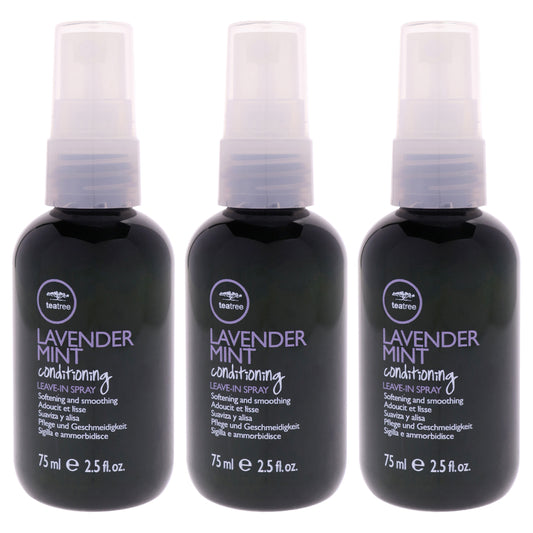Tea Tree Conditioning Leave-In Spray - Lavender Mint by Paul Mitchell for Unisex - 2.5 oz Hair Spray - Pack of 3