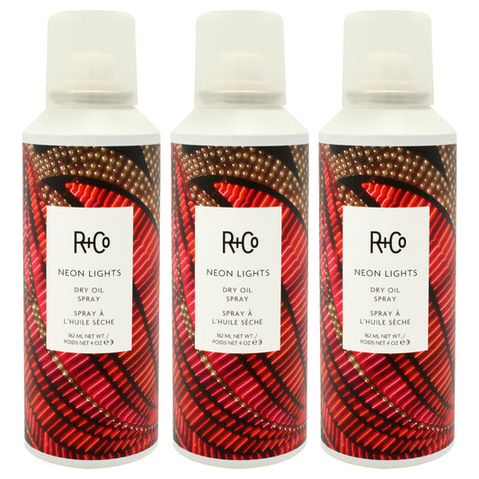 Neon Lights Dry Oil Spray - Pack of 3 4 oz Hair Spray