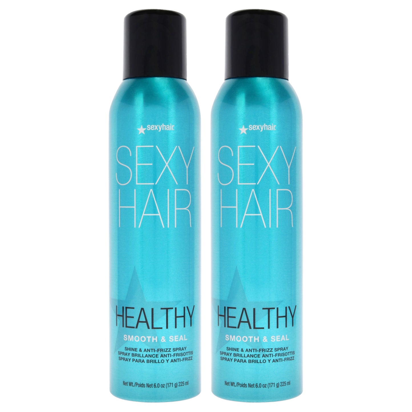 Sexy Hair Healthy Smooth and Seal Anti-Frizz Spray - Pack of 2 6 oz Hair Spray