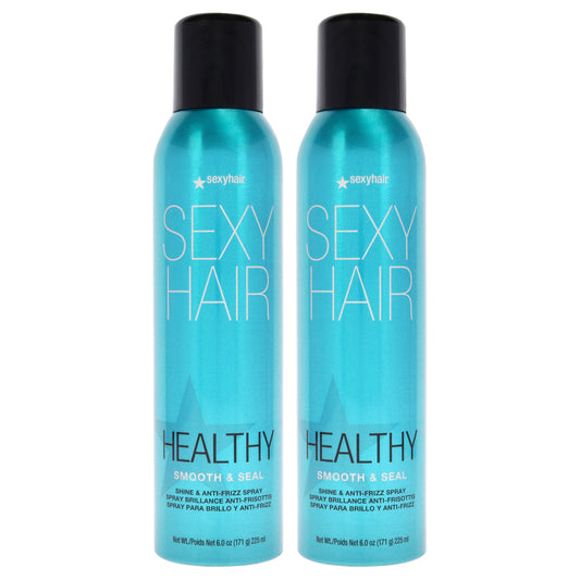 Sexy Hair Healthy Smooth and Seal Anti-Frizz Spray - Pack of 2 6 oz Hair Spray