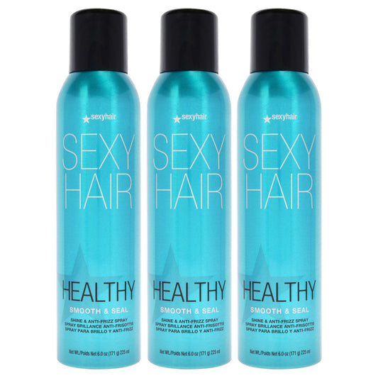 Sexy Hair Healthy Smooth and Seal Anti-Frizz Spray - Pack of 3 6 oz Hair Spray