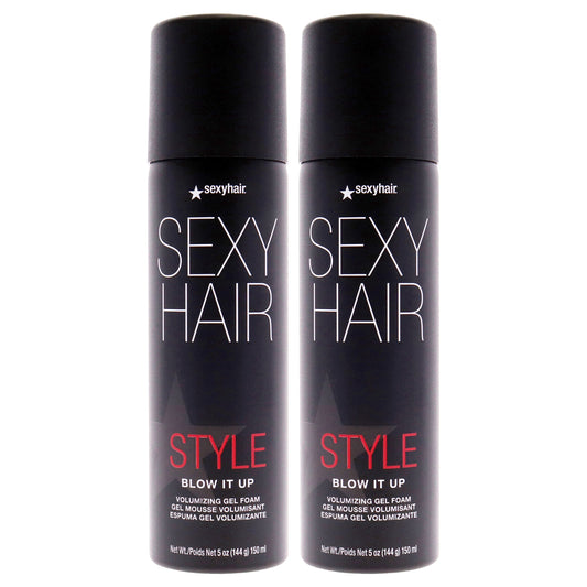 Style Sexy Hair Blow It Up Volumizing Gel Foam - Pack of 2 5 oz Gel