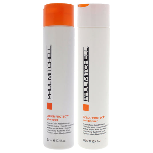 Color Protect Kit by Paul Mitchell for Unisex - 2 Pc Kit 10.1oz Shampoo, 10.1oz Conditioner