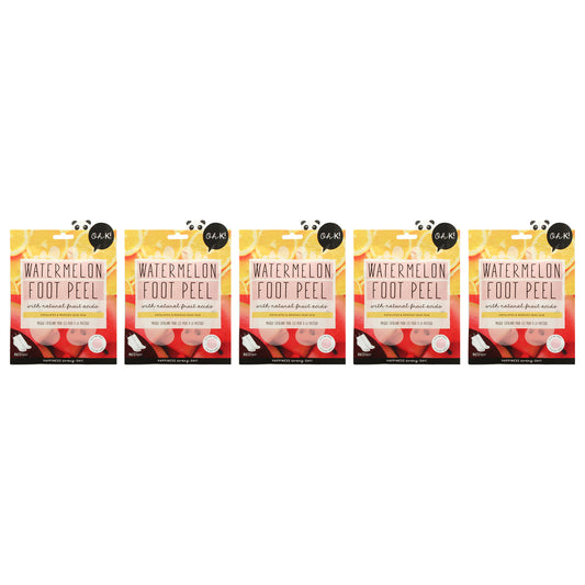 Jelly Foot Peel - Watermelon - Pack of 5 1 Pair Mask