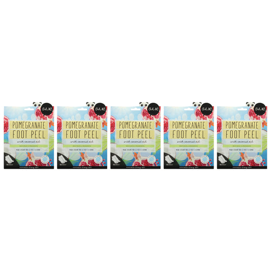 Foot Peel Mask - Pomegranate - Pack of 5 1 Pair Mask