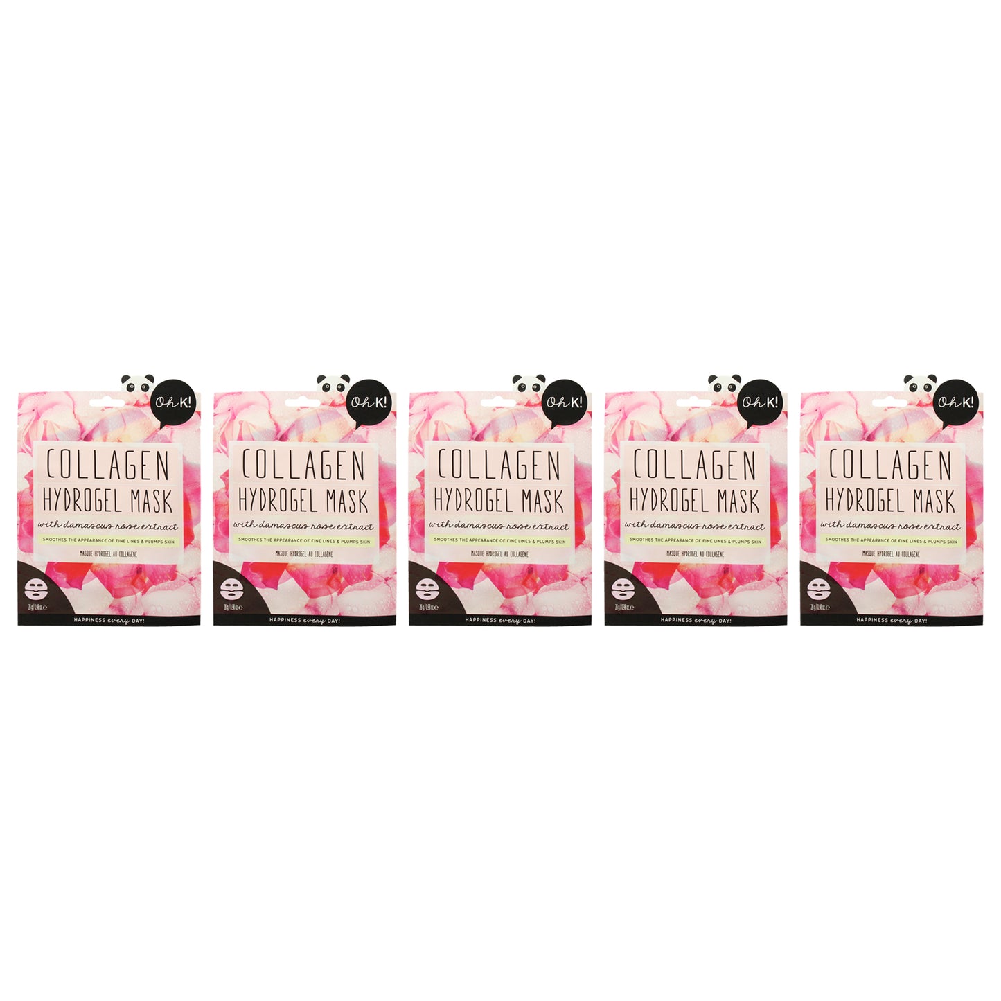 Hydrogel Sheet Mask - Collagen - Pack of 5 1 Pc Mask