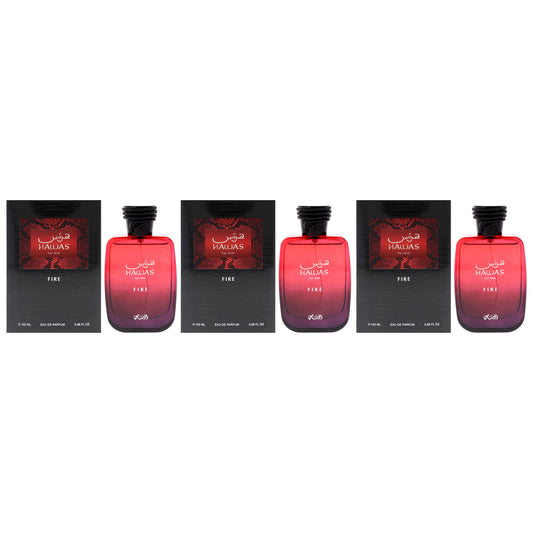 Hawas Collection - Hawas Fire - Pack of 3 3.38 oz EDP Spray