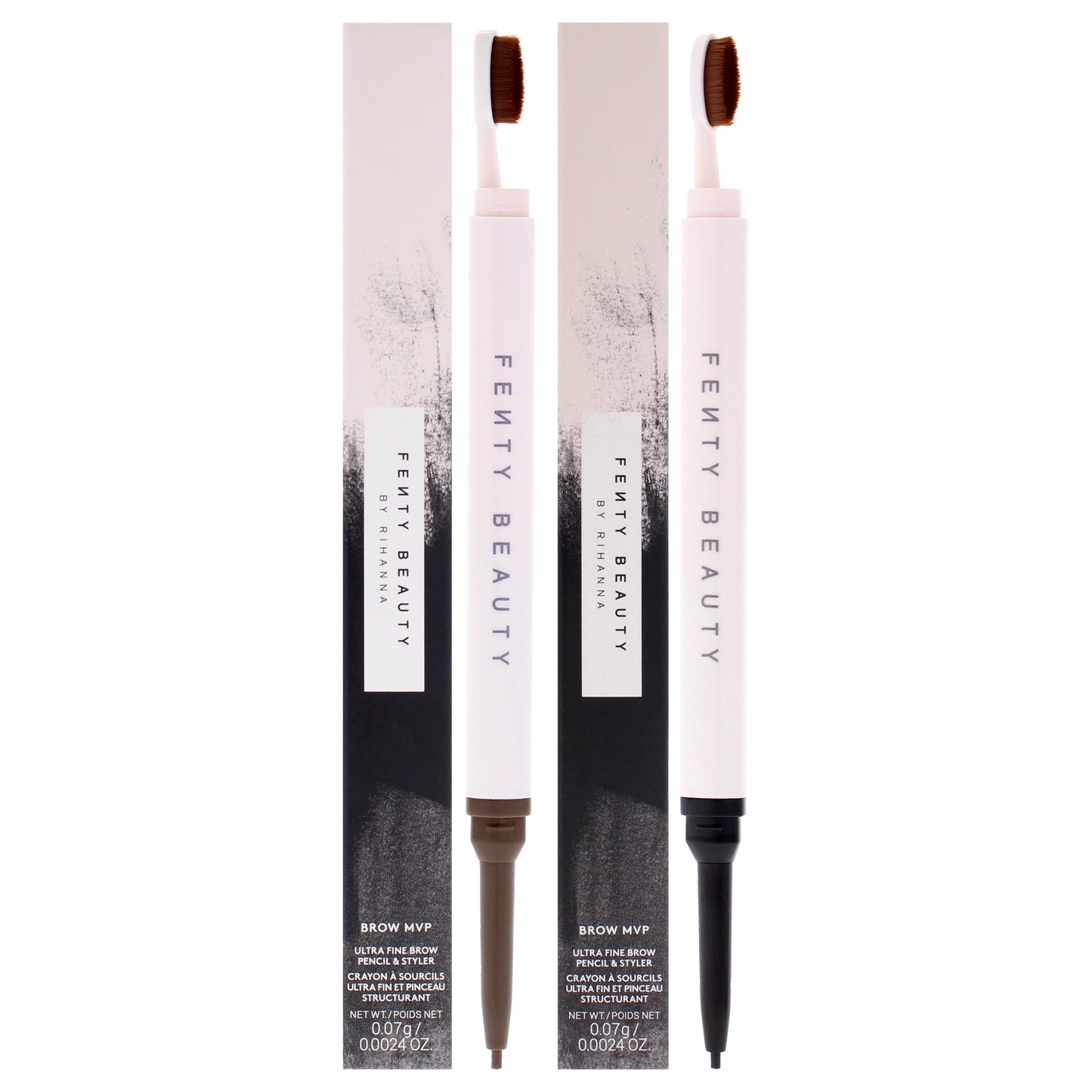 Brow MVP Ultra Fine Brow Pencil and Styler Kit 2 Pc Kit 0.002oz Eyebrow Pencil - Dark Brown