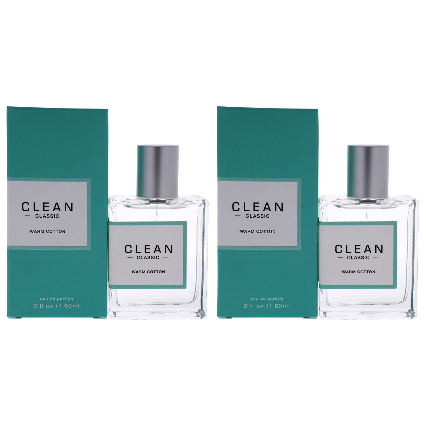 Classic Warm Cotton by Clean for Women - 2 oz EDP Spray - Pack of 2