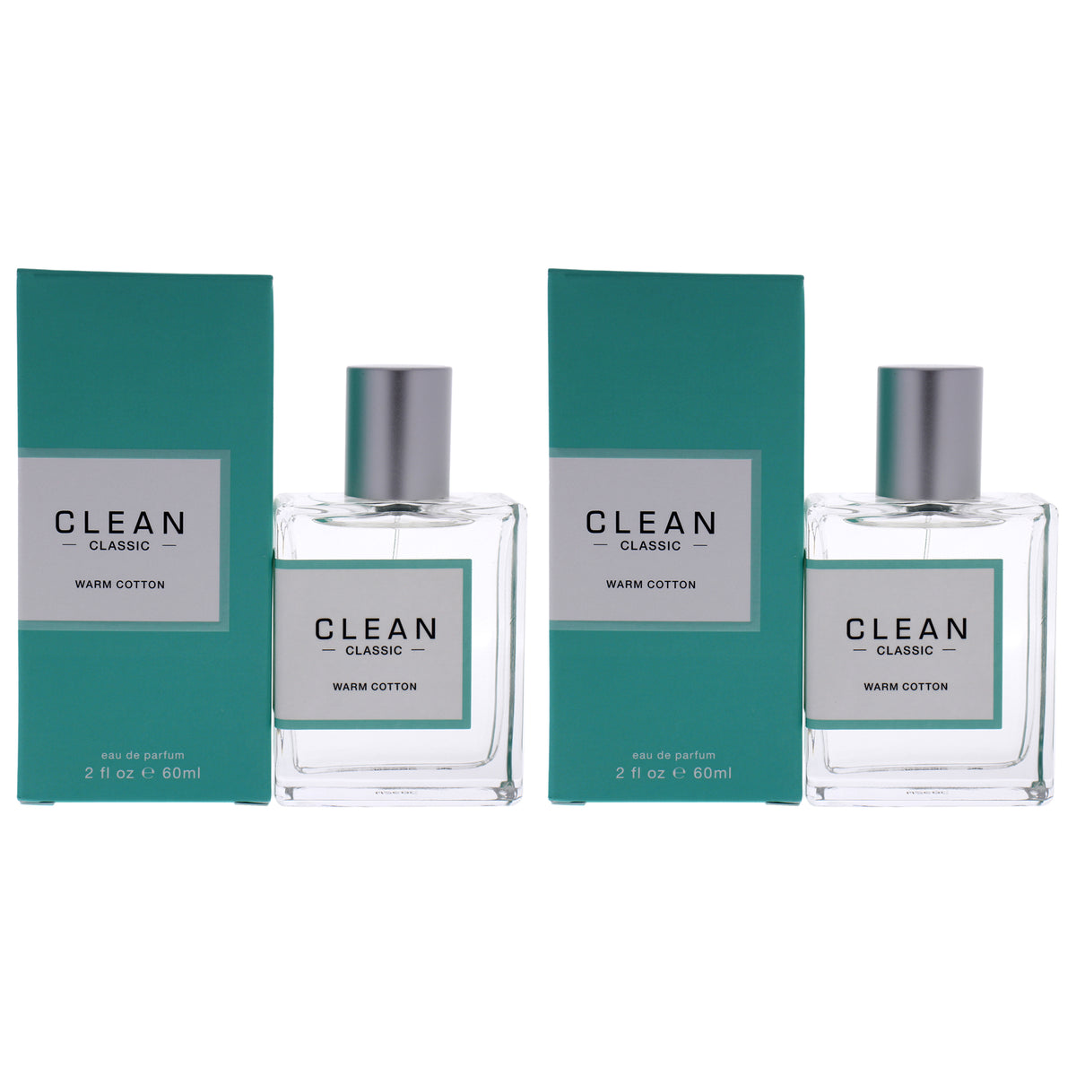 Classic Warm Cotton by Clean for Women - 2 oz EDP Spray - Pack of 2