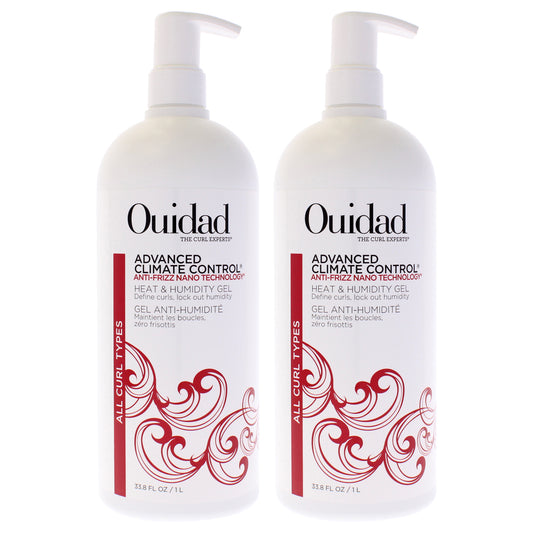 Advanced Climate Control Heat and Humidity Gel - Anti Frizz - Pack of 2 33.8 oz Gel