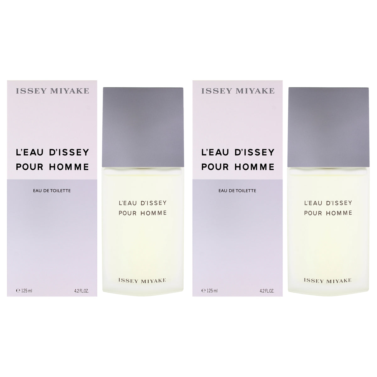 Leau Dissey by Issey Miyake for Men - 4.2 oz EDT Spray - Pack of 2