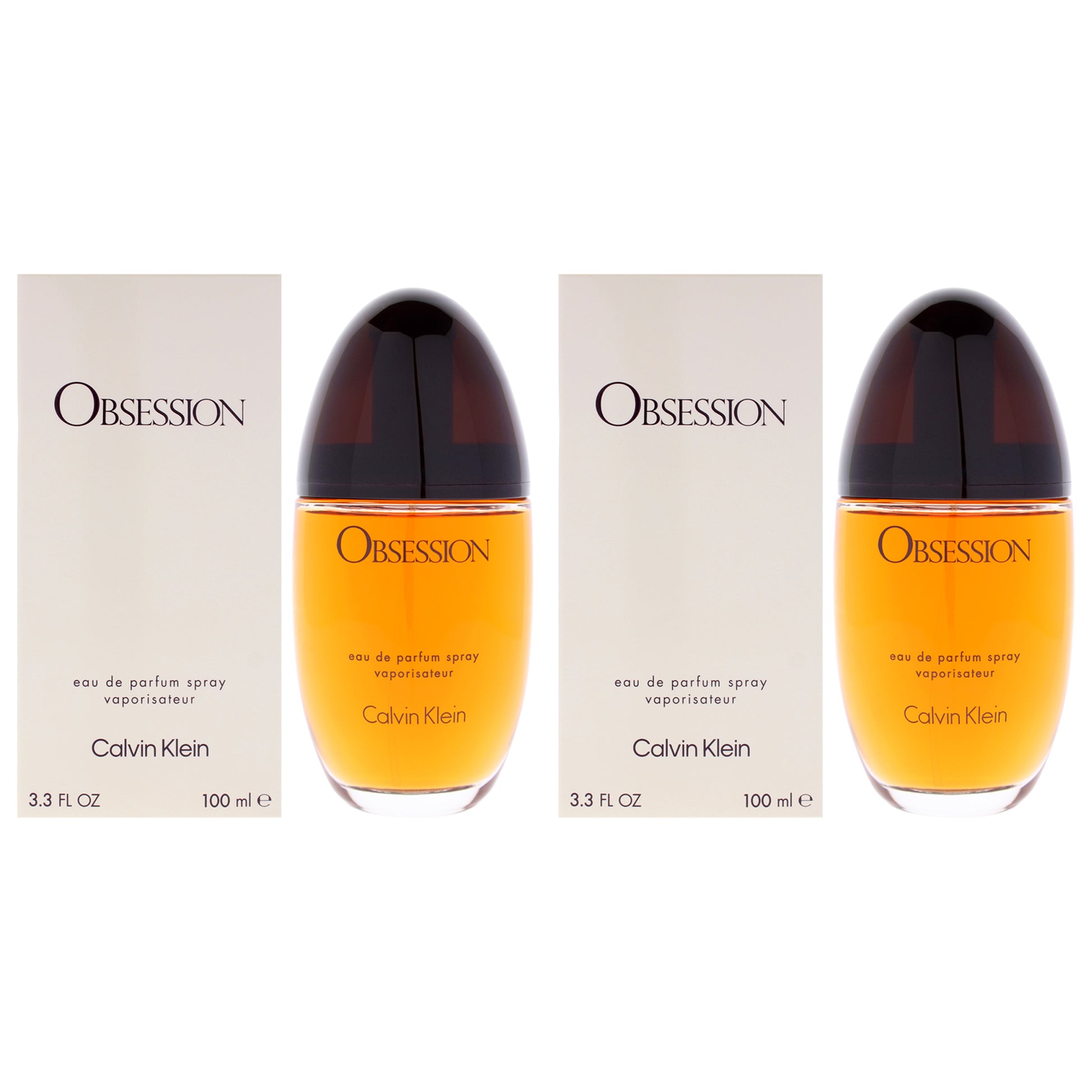 Obsession by Calvin Klein for Women - 3.4 oz EDP Spray - Pack of 2