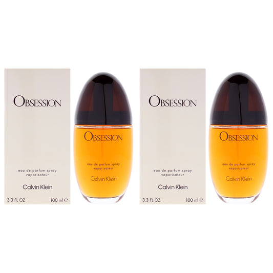 Obsession by Calvin Klein for Women - 3.4 oz EDP Spray - Pack of 2