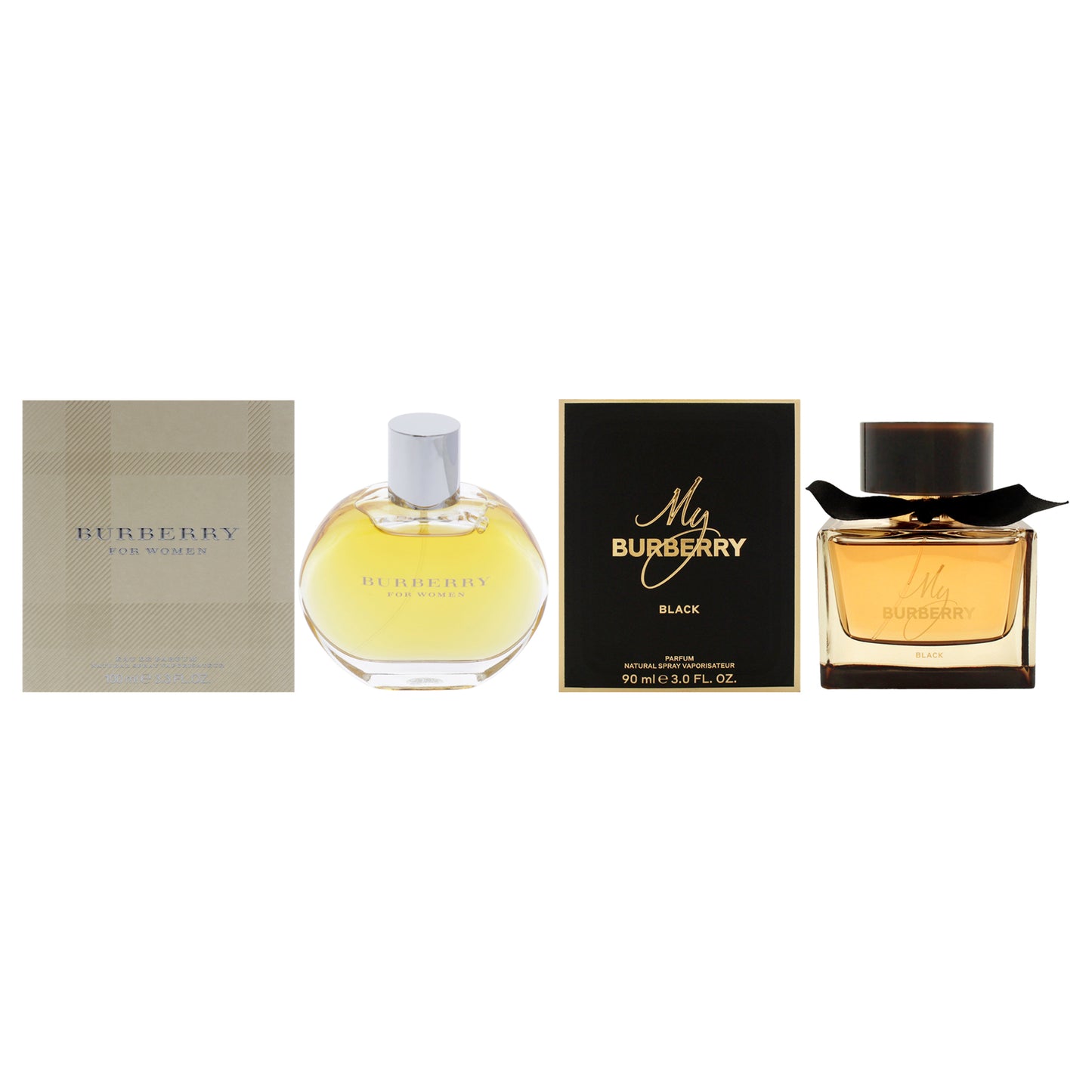 Burberry Kit 2 Pc Kit 3oz My Burberry Black Parfum Spray