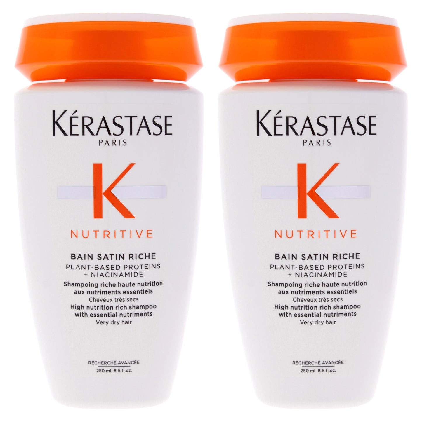 Nutritive Bain Satin Riche Shampoo - Pack of 2 8.5 oz Shampoo