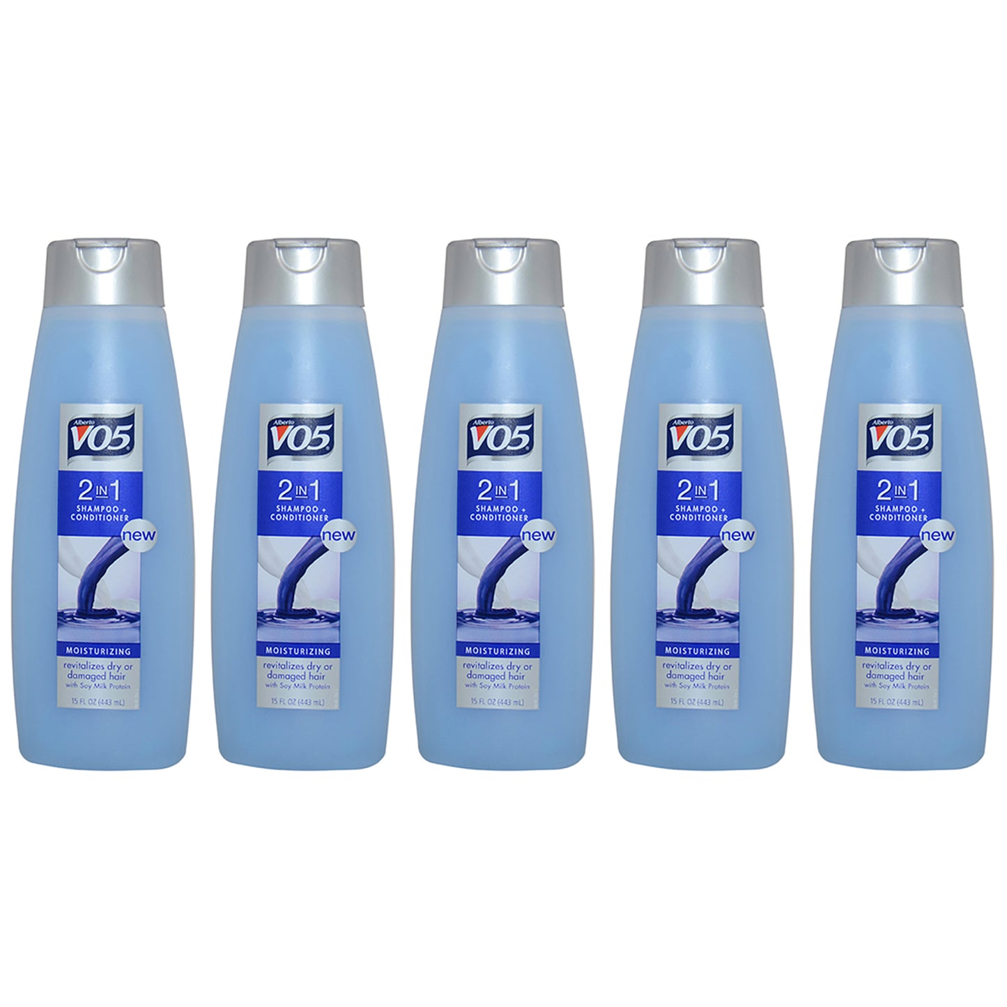 2 in 1 Shampoo and Conditioner by Alberto VO5 for Unisex - 15 oz Shampoo and Conditioner - Pack of 5