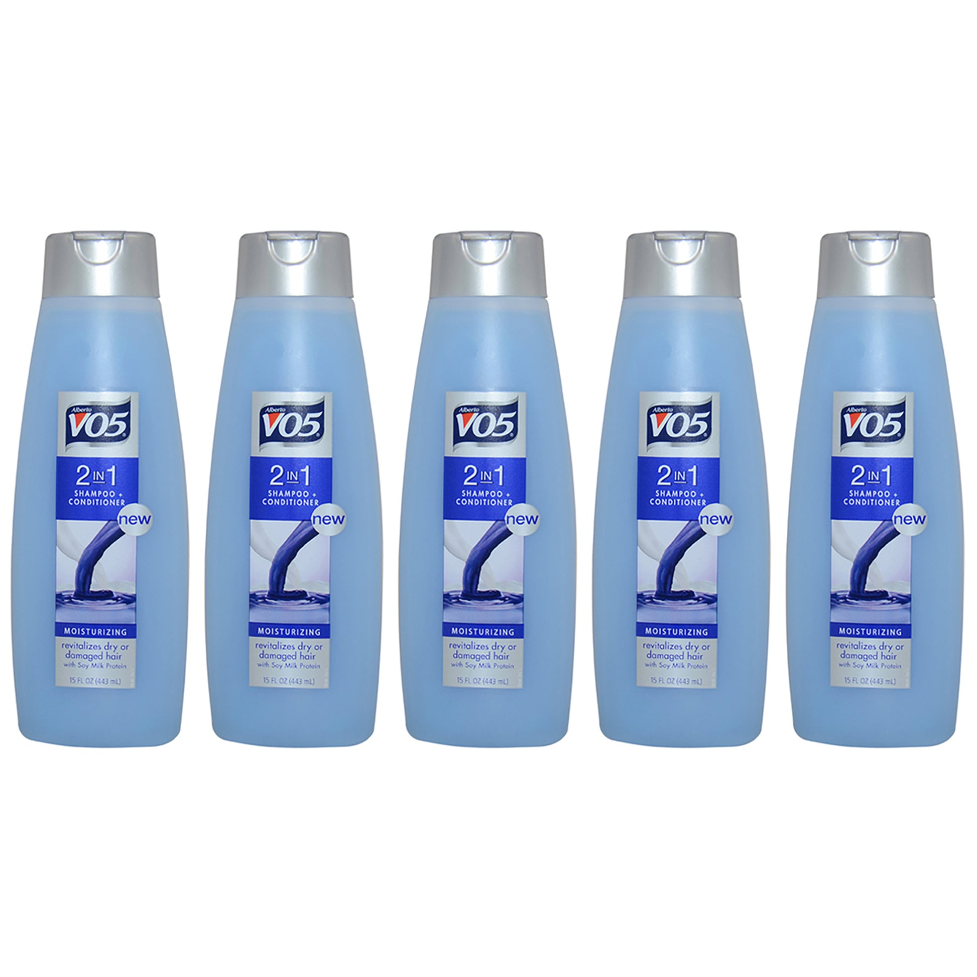 2 in 1 Shampoo and Conditioner by Alberto VO5 for Unisex - 15 oz Shampoo and Conditioner - Pack of 5