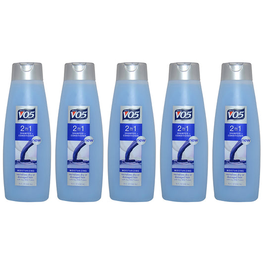 2 in 1 Shampoo and Conditioner by Alberto VO5 for Unisex - 15 oz Shampoo and Conditioner - Pack of 5