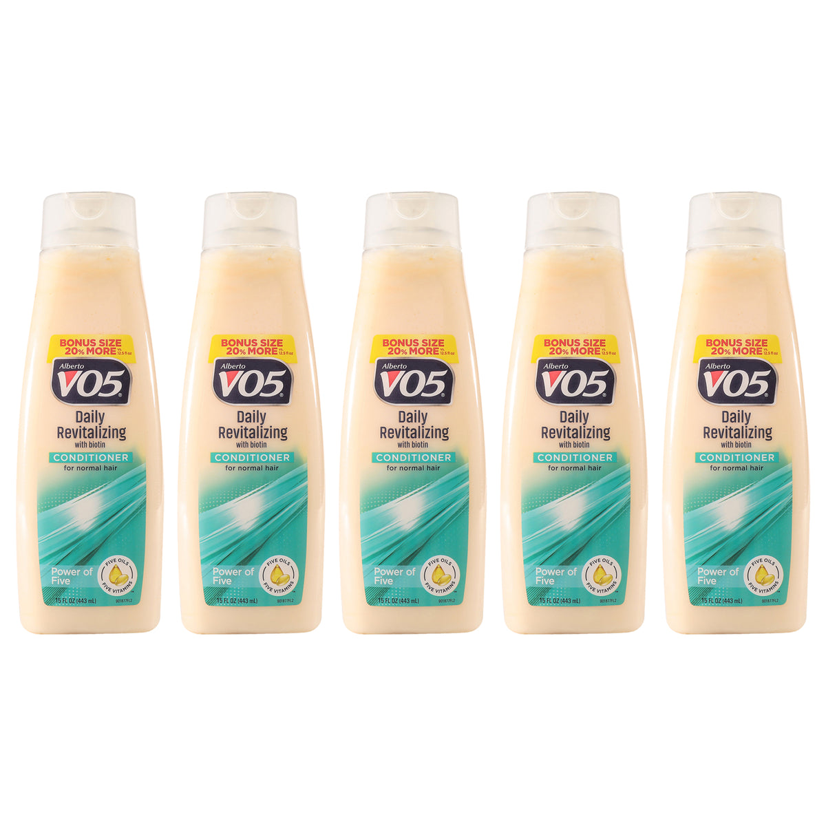 Daily Revitalizing Conditioner by Alberto VO5 for Unisex - 15 oz Conditioner - Pack of 5