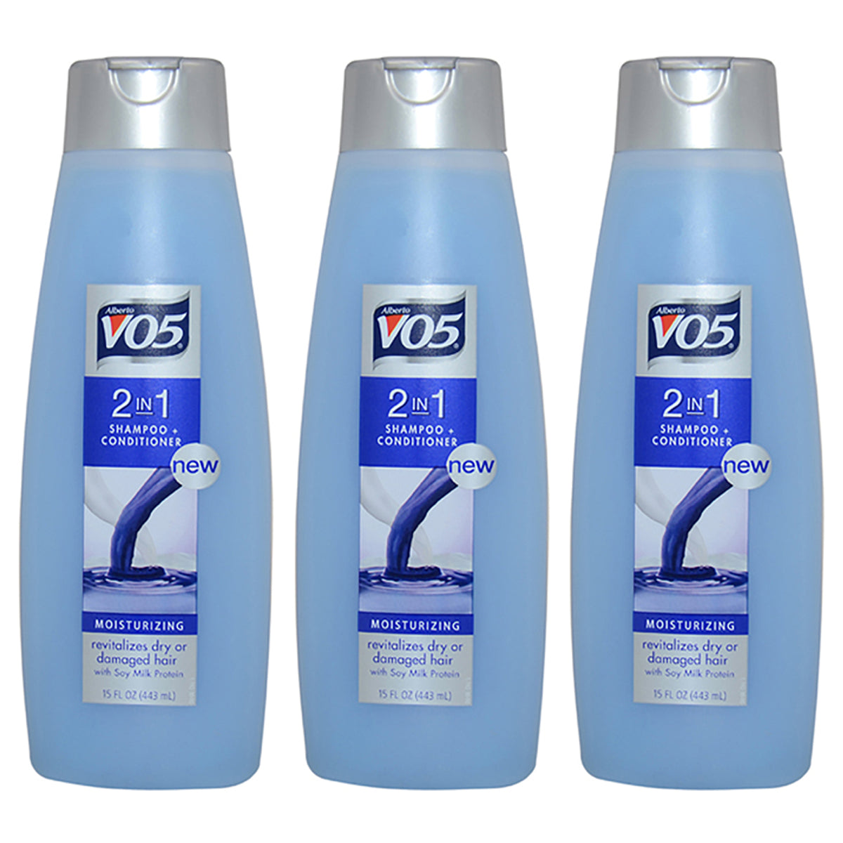 2 in 1 Shampoo and Conditioner by Alberto VO5 for Unisex - 15 oz Shampoo and Conditioner - Pack of 3