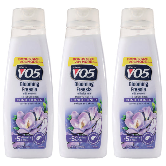 Moisturizing Blooming Freesia Conditioner by Alberto VO5 for Unisex - 15 oz Conditioner - Pack of 3