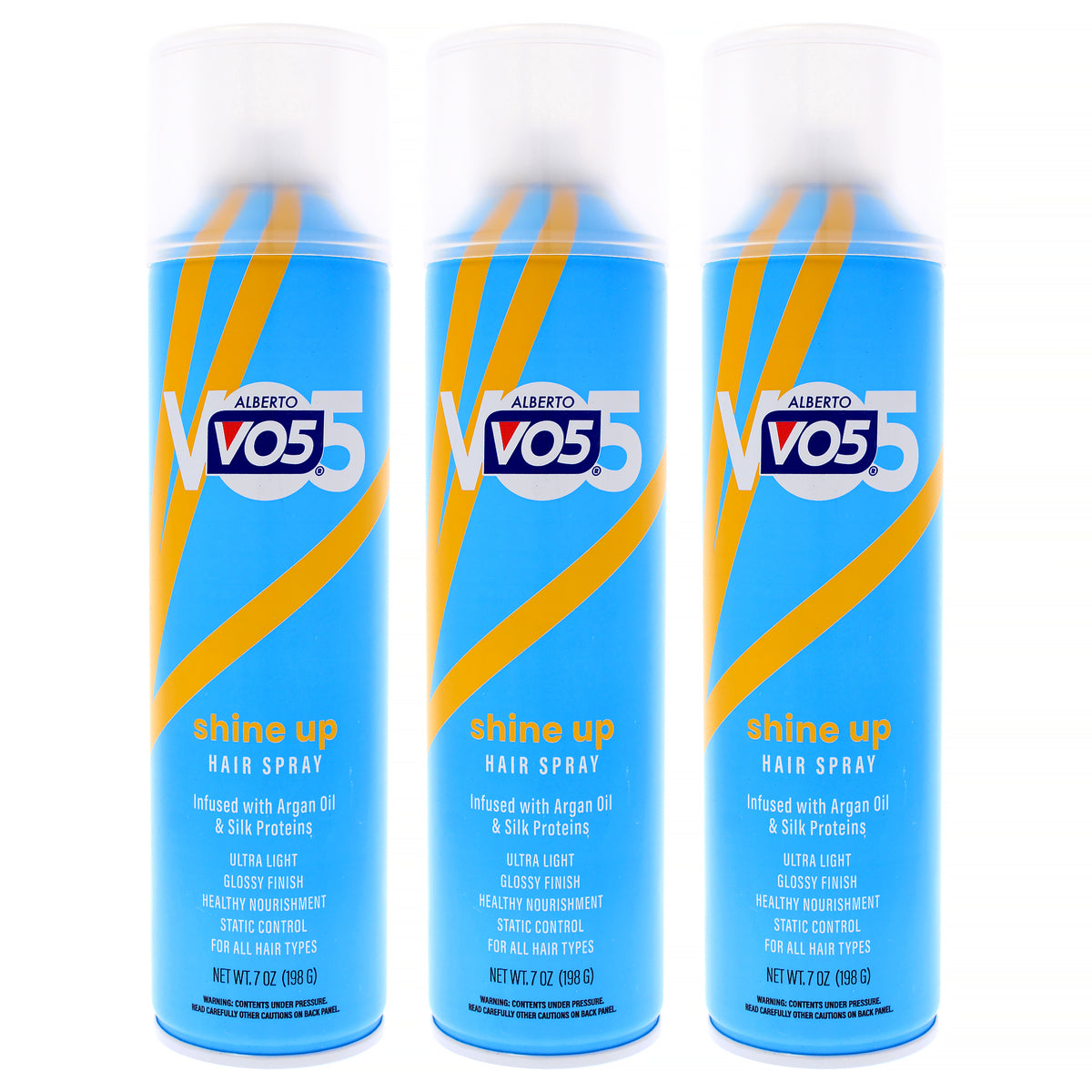 Shine Up Hair Spray by Alberto VO5 for Unisex - 7 oz Hair Spray - Pack of 3